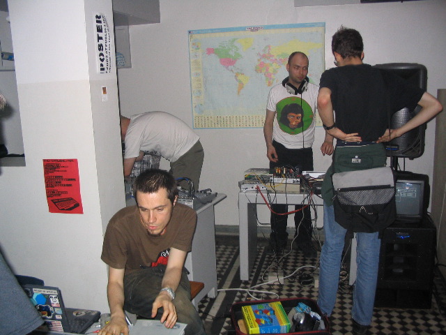 busy setting up