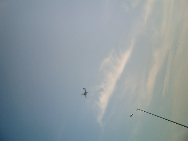 propellers in the london sky